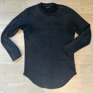 VITALY long sweater - washed black vintage look